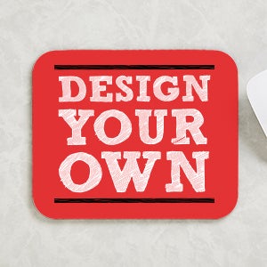 Design Your Own Personalized Horizontal Mouse Pad - Red