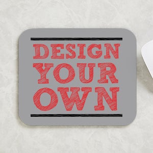 Design Your Own Personalized Horizontal Mouse Pad - Grey