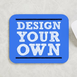 Design Your Own Personalized Horizontal Mouse Pad - Blue