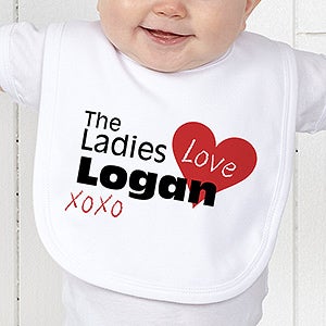 The Ladies Love Me Personalized Bib