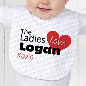 Personalized Baby Bib for Boys - Ladies Love Me