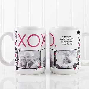 XOXO Personalized Coffee Mug 15 oz.- White