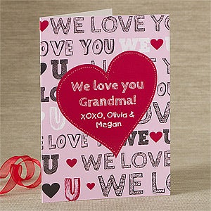 All About Love Personalized Greeting Card
