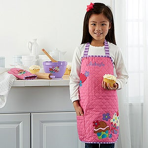 Cupcake Embroidered Kid's Apron by Stephen Joseph