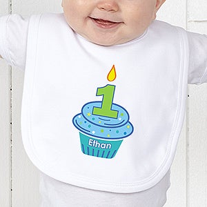 My Little Cupcake Personalized Birthday Infant Bib