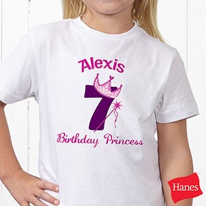 Birthday Princess Personalized Hanes® Youth T-shirt