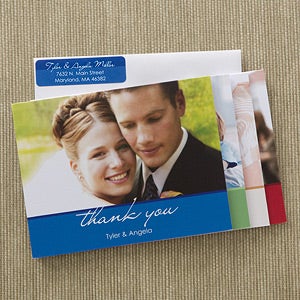 Wedding Thank You Photo Note Cards & Envelopes