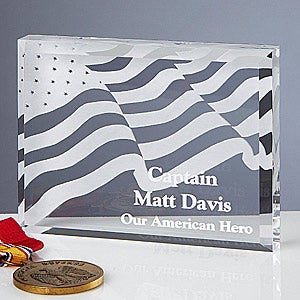 American Hero Personalized Keepsake