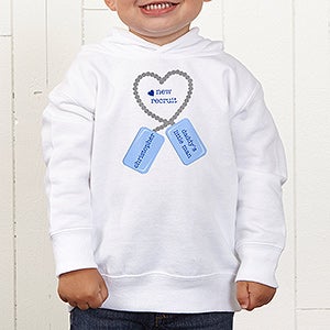New Recruit Toddler White Hooded Sweatshirt
