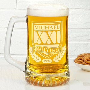 Brewmasters Birthday Personalized Beer Mug