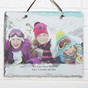 Photo Sentiments Personalized Horizontal Slate Sign