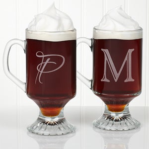 Initial Impressions Personalized Footed Glass Mug
