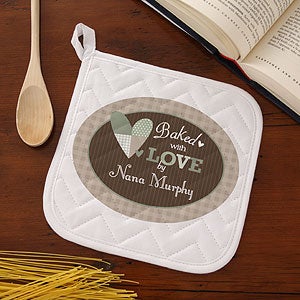 Baked With Love Personalized Potholder