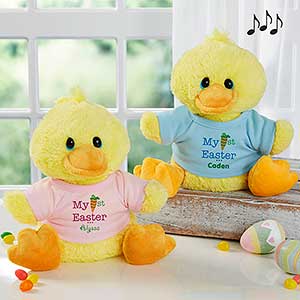 personalized stuffed duck