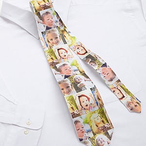 Favorite Faces Personalized Photo Collage Tie