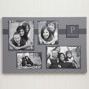 4 Photo Collage Custom Canvas Print - 20x30