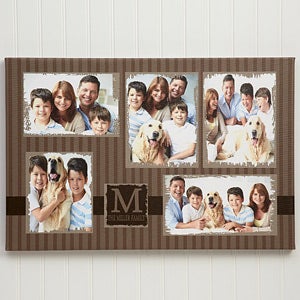 5 Photo Collage Custom Canvas Print - 20x30