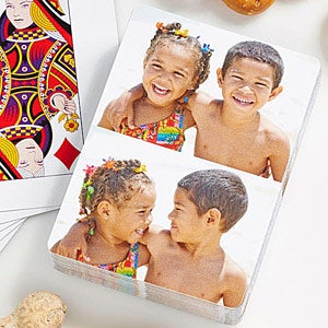 Photo Collage Personalized Playing Cards- 2 Photos