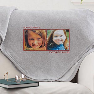 Picture Perfect Personalized Sweatshirt Blanket-2 Photo