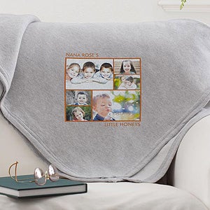 Picture Perfect Personalized Sweatshirt Blanket-6 Photo