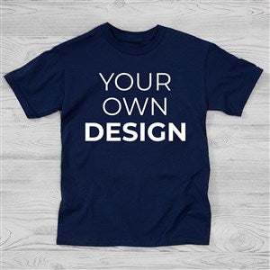Create Your Own Custom Kids T-Shirt - Navy Blue