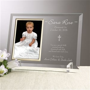 Christened With Faith Personalized Frame - #12777