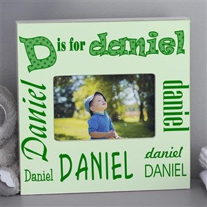 It's Me! Personalized Alphabet Name 4x6 Box Frame - Horizontal