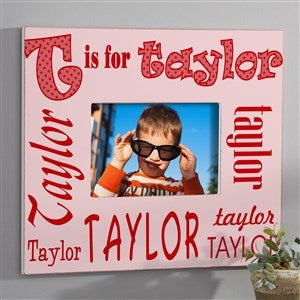 It's Me! Personalized Alphabet Name 5x7 Wall Frame - Horizontal
