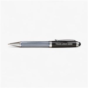 Personalized Logo Black Stylus Ball-Point Pen - 12790