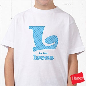 Alphabet Name Personalized Hanes® Youth T-Shirt
