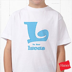 Alphabet Name Personalized Hanes® Youth T-Shirt