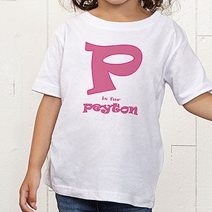 Alphabet Name Personalized Toddler T-Shirt