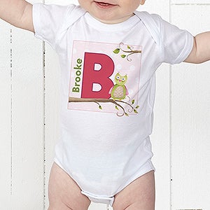 Owl About You Personalized Baby Bodysuit