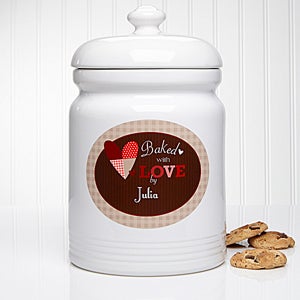 Baked With Love Personalized Cookie Jar