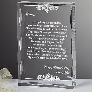 Dearest Mother Poem Personalized Keepsake