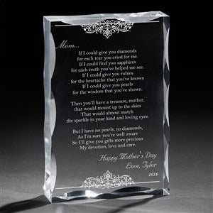 Personalized Keepsake Gifts for Mothers - Dear Mom Poem - 12869