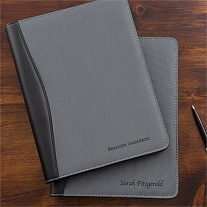 Business Professional Personalized Portfolios - Grey & Black