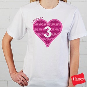 mothers personalized tshirts