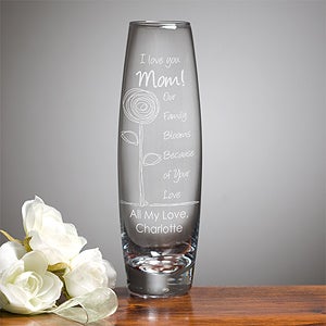 Blooms For Her Personalized Bud Vase