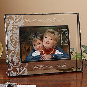 My Mother, My Friend Personalized Glass Photo Frame