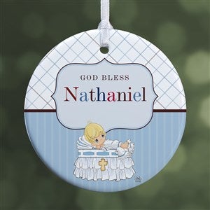 Precious Moments Personalized Christening Ornament - Glossy