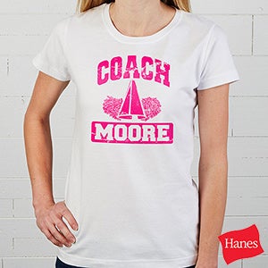 15 Sports Personalized Coach Ladies Fitted Tee