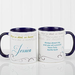 Blue Personalized Coffee Mug - Cup of Inspiration