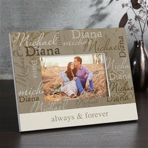 Loving Couple Personalized 4x6 Tabletop Frame - Horizontal