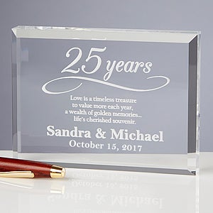 Happy Anniversary Personalized Keepsake