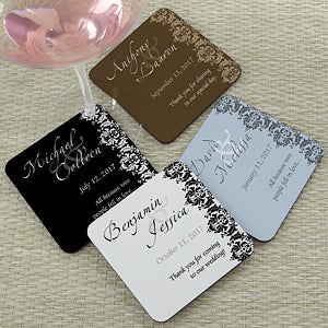 The Wedding Couple Personalized Coaster Favors