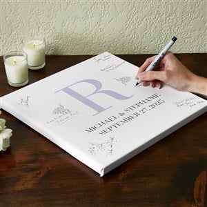 Personalized Wedding Guestbook Canvas - 20x30