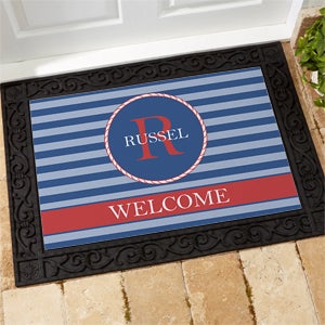 Anchors Aweigh! Personalized Doormat- 18x27