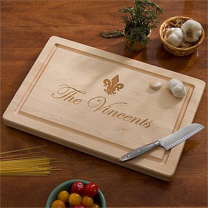 Maple Leaf Personalized 18 Cutting Board-No Handles