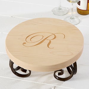 Maple Leaf Personalized 12 Round Server-Initial